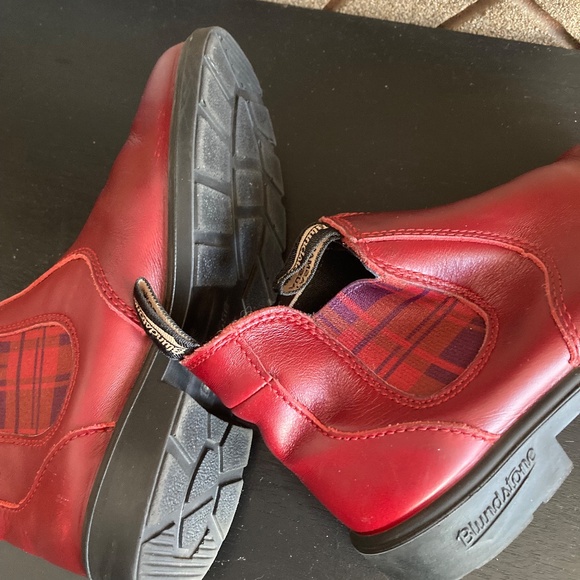 Blundstone With Tartan Chelsea Boots Youth Unisex 3 - Picture 9 of 10